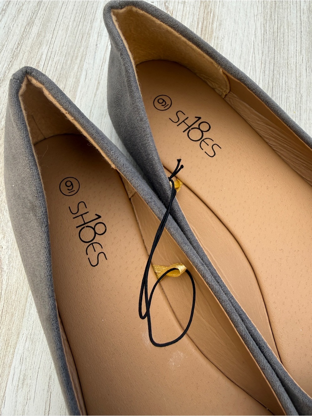 Gray Suede Ballet Flats - Everyday Comfort - Picture 4 of 5
